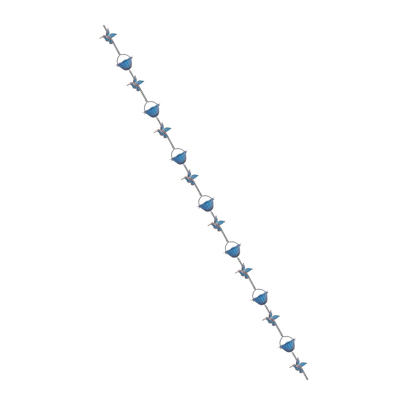 YROHGKPN Cascading Rain Chain Water Catcher for Garden Rainwater Drainage Systems and Soothing Sound Effect Hummingbird Chain