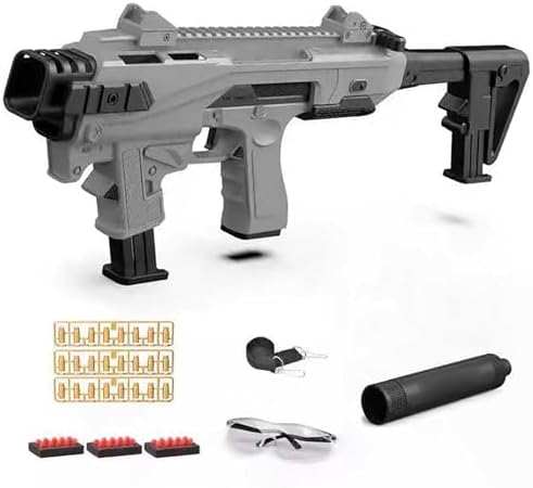 HNSYPX Spielzeugpistole Reichweite 8-10m,Soft Bullet Guns Toy +20 Stück