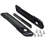 laffoonparts Black Saddlebag Outer Lid Hinge Latch Covers, Replacement for Harley Touring Street Glide Road Electra 2014-2021 (Black Smoke)