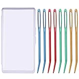 UOOU Yarn Needle, Tapestry Darning Needle for Yarn, Large Big Eye Crochet Needles with Storage Box for Knitting, Crocheting (Random Color)