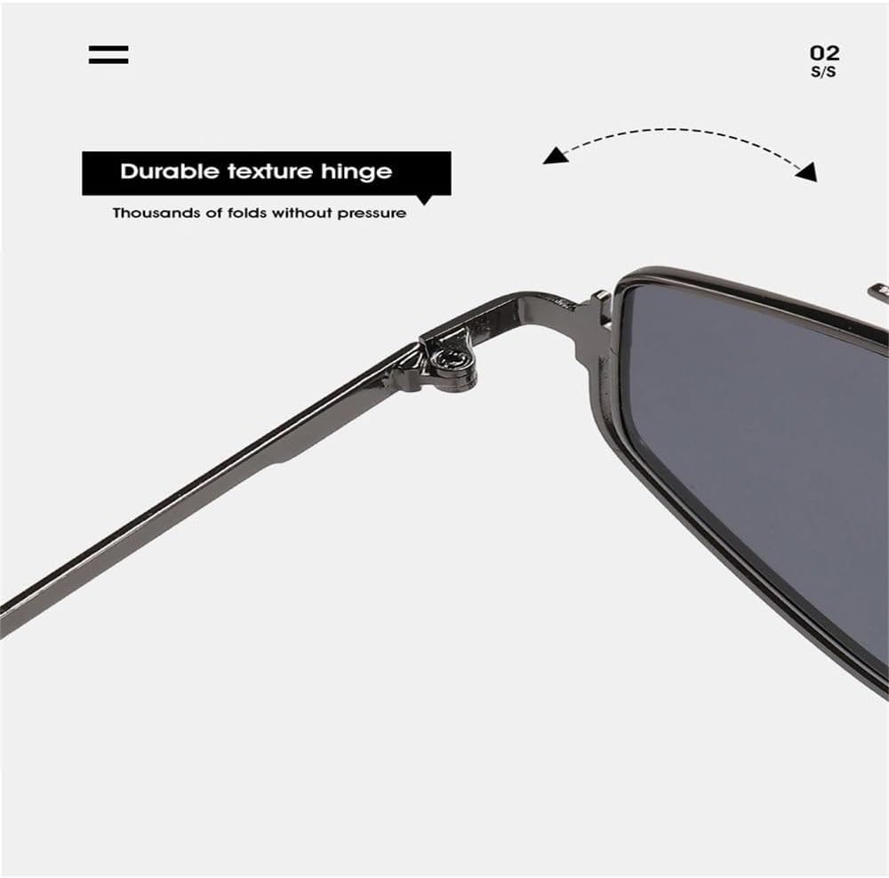 Gothic Steampunk Sunglasses Men Punk Eyewear Metal Frame Sun Glasses Shades UV400 Protection