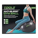 Der Therapieball ist mit der Anti-Burst Technologie ausgestattet und macht ihn robust und verschleißfest / Die Trainingsintensität kann durch die Luftmenge beeinflusst werden