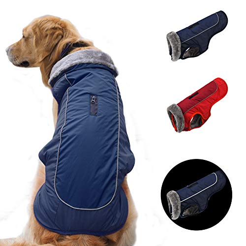 SCPET Dog Winter Coat Cozy Waterproof Windproof Vest Winter Coat Warm Dog Apparel