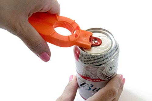 Brenium 2-Pack Multifunctional Bottle And Can Opener, Plastic Water Bottle, Twist-Off, Pull Tab Soup, For Weak Hands, Seniors, Elderly, Rheumatoid Arthritis, Bottle Gripper, Ergonomic Lid Seal Remover #TOP2