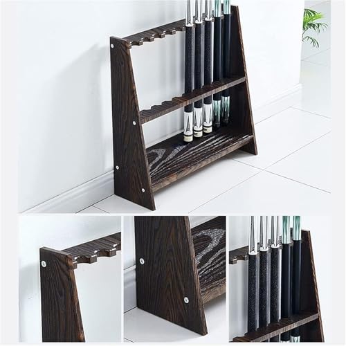 Support de queues de billard durable et stable pour salle de jeux moderne