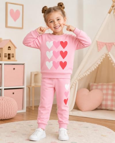 Image of Girls 2 Piece Outfits Toddler Girls Leopard Print T-Shirt and Leggings Set School Outfits Girl Clothes Fall Sets