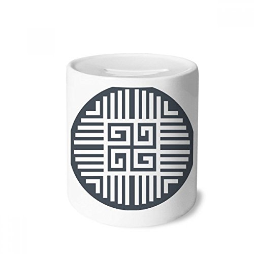 Tirelire céramique quatre symbole de la Chine traditionnelle au design multicolore