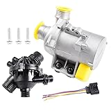 DOFOCH 11517563183 11517586925 Electric Engine Water Pump and Thermostat w/Bolt Compatible with BMW X3 Z4 X5 E90 328i 323i 128i 528i OE# 11517586924 11517546994 11517521584