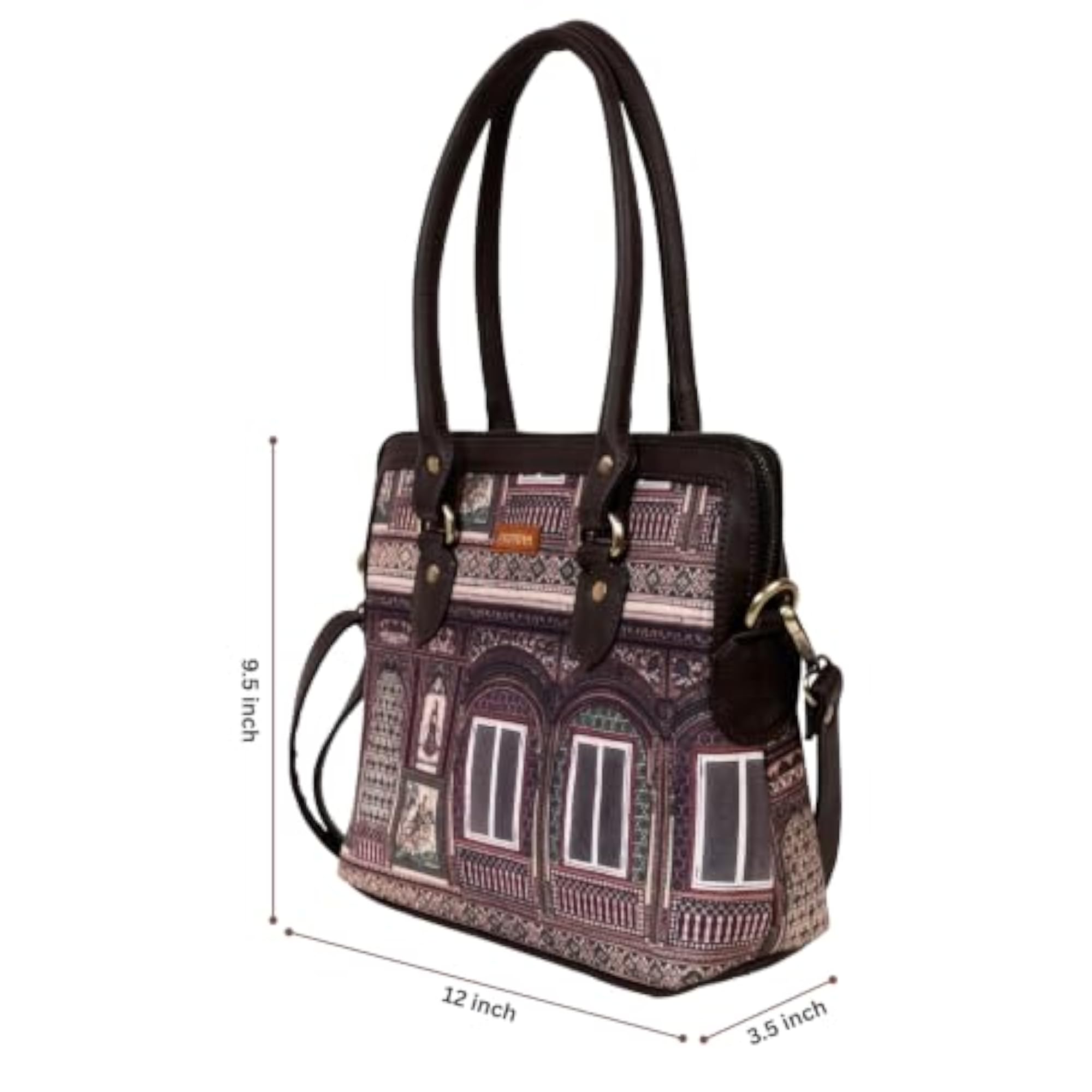 Women's Heritage Haveli Print Teacher Tote Bag
