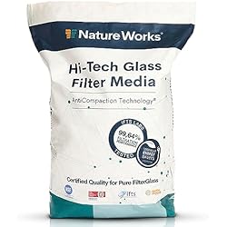 Filtro De Arena Verde NATURE WORKS Arena de Vidrio Filtrante para Piscina con Poder de Filtración del 99,64%, Reduce el Consumo de Agua y Energía, Fabricado con Vidrio Técnico Virgen para Máxima Higiene - Saco 10kg
