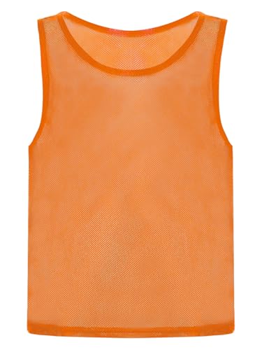 Kids Boys Girs Sports Basketball Football Jersey Team Training Vest Hollow Out Mesh Scrimmage Tank Tops3