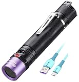 LIGHTFE UV304 UV Flashlight - High Power Ultraviolet - Rechargeable Type-C can be Used for UV Glue C