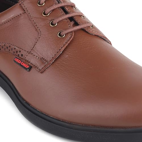 Image of Red Chief Lace Up|Casual Shoe for Men|Low Ankle|Flexible,Comfortable & Breathable|Genuine Leather|PU Sole Brown | RC3877