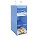 Amazon Brand – Umi Organizador de Armario, Estantería Colgante de Tela, Estante de Tela para Armario, Organizador de Ropa, para Guardar Ropa, Toallas, etc, 3 Niveles, Azul