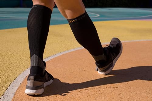 Image of Knee-High Compression Socks for Men & Women 20-30mmHg. Arch, Ankle, Achilles & Calf Support.
