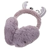 ABOOFAN 漫画 カニ イヤーマフ レディース カチューシャ ふわふわ イヤーマフ 用 レディース スキー カチューシャ 漫画 耳カバー スポーツ イヤーマフ ウィンター イヤー ウォーマー