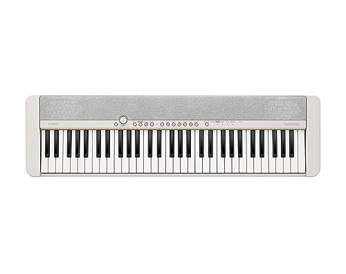 Image of Casio CT-S1 Educational Pack with Stand and eMedia Instructional Software, AC Adapter and Headphones, White