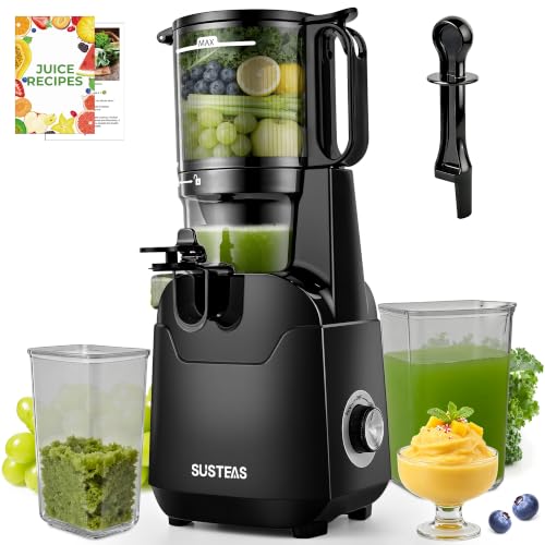 Image of SUSTEAS Juicer Machines, 2-in-1 Cold Press Juicer Strainer (Juice & Sorbet)