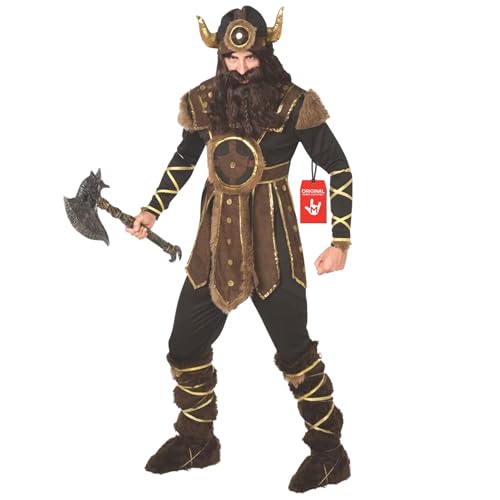 Morph Disfraz Vikingo Hombre, Disfraz Vikingo Adulto, Traje Vikingo Hombre, Vikingo Disfraz Hombre, Disfraz Guerrero, Disfraz Carnaval Hombre - XL