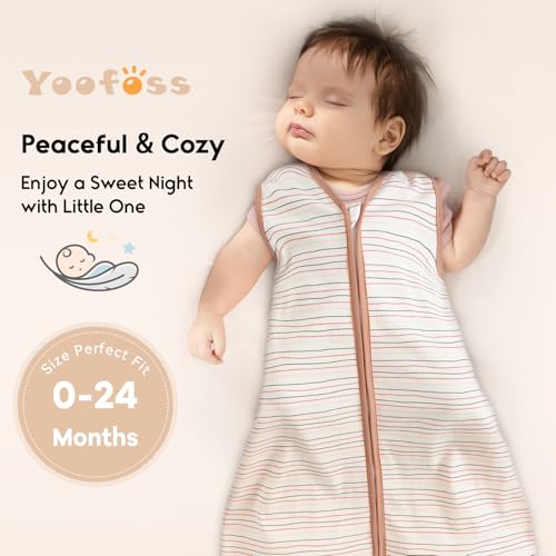 Image of Yoofoss Baby Sleep Sack 0.5 Tog Wearable Blanket for Baby