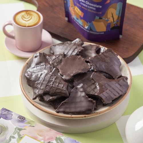 Image of NOVANOVA - Waffle Chocolate Chips - Dark Choco Dipped | 100% Eggless | No Added Preservatives | Freshly Baked For Your Order | Pack Of 1, 200 Gram