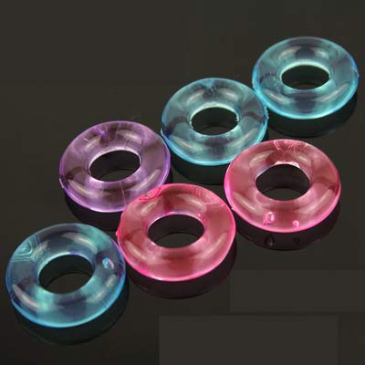 ペニスリング 男性用 コックリング グランスリング シリコンサック ソフト 拘束 smグッズ 色ランダム 10点セット - 画像4