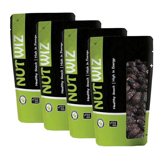 Image of Nutwiz Khajoor 800 Grams (200gm X 4) - Traditional Dates | Rich in Vitamins, Minerals, and Natural Sweetness | High Quality Khajoor or Dates | Soft Khajur with Chewy Texture | No Added Sugar | Healthy Khajoor / Dates Dry fruit for Kids & Adults | Kharjura | Kharjoor