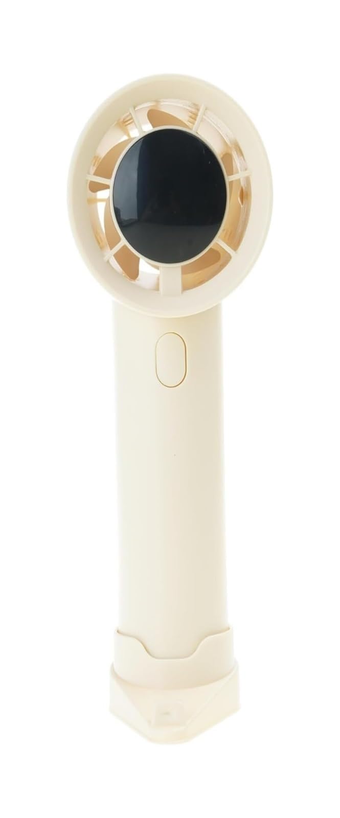 FGJsfhrDTU Portable Fan, Adjustable Speed 1200mAh Battery Cooling Device with LED Digital Display Handheld(Khaki)
