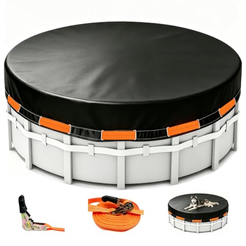 Cobertor Redondo Para Piscina 15 FT Resistente PE miniatura 1