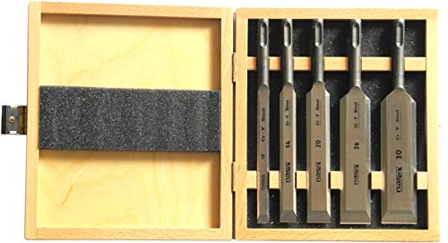 Machines Ciseaux à Bois en Coffret en Bois (Sds-Plus) 5 Pièces