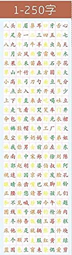 Fengfree Copybook - 250PCS/set Learning Chinese Words Language Flash Cards Kids Baby Learning Card Memory Game Card for Children (Leve 4 (751-1000))