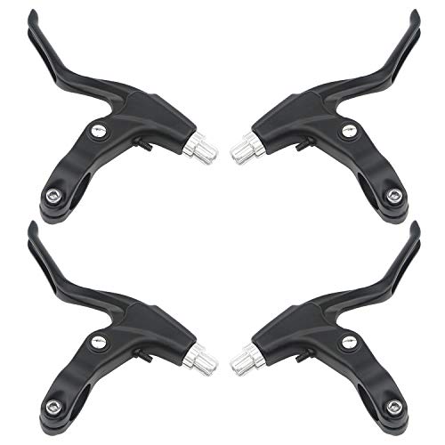 Rowiz 2 Pair Universal Bicycle Brake Levers, Full Aluminum Alloy Bike Brake Handle For Most Bicycle, Road Bike, Mtb, Bmx, Cycling (Black) #TOP19