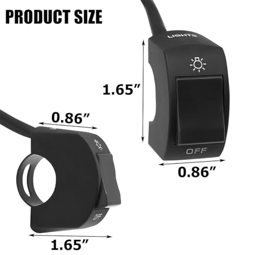 image for Mandark 2PCS Motorcycle Handlebar Switch, 7/8