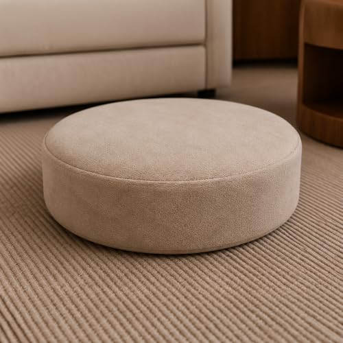 Image of The Attic Baithak Coffee Table, Coffee Table for Living Room, Marble Top, with 3 Integrated Seats, Honey & Beige
