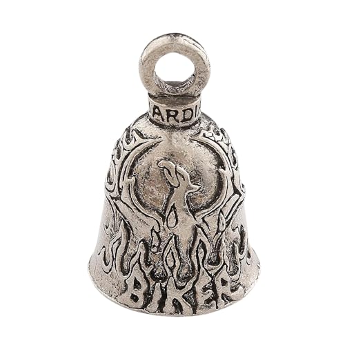 Image of Guardian Bell Good Luck Bell w /Keyring & Black Velvet Bag | Motorcycle Bell | Lead-Free Pewter | Made in USA