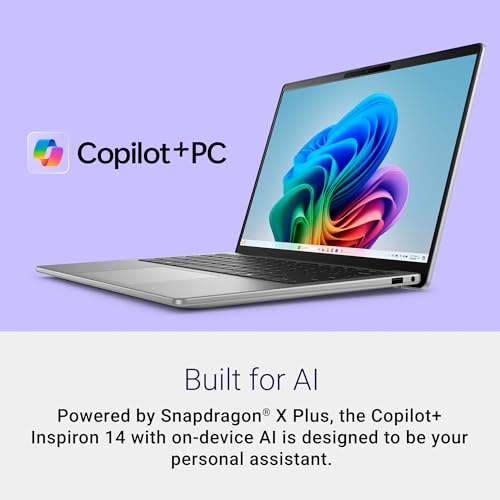Dell Copilot + Inspiron 14 PC 5441 Laptop - 14-inch FHD+ (1920x1200) Display, Snapdragon X Plus - X1P-64-100, 16GB LPDDR5X RAM, 1TB SSD, Qualcomm Adreno, Windows 11 Home, Onsite Service - Titan Gray - Image 2