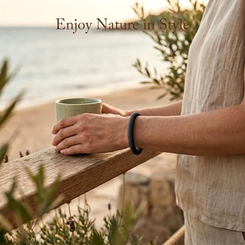BuggyBands Mosquito Repellent Bracelets for Adults & Kids, DEET-Free Natural Bug Repellent Silicone Bands – Waterproof, Skin-Friendly Wristbands for Outdoor, Camping, Hiking, Travel - 2 Pack Black by BuggyBands - Used condition - Image 4