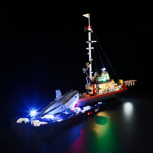 Image of LIGHTAILING Light for Lego-21350 Jaws - Led Lighting Kit Compatible with Lego Building Blocks Model - NOT Included The Model Set