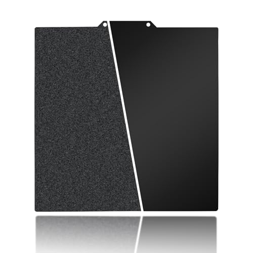 Image of 230x230mm Black Build Plate for Kobra 2 /Kobra 2 Pro /Kobra 2 Neo /Kobra /Kobra Go, Double Sided Textured PEI+Smooth PEI Flexible Spring Steel Platform Heated Printing Bed for Anycubic 3D Printer
