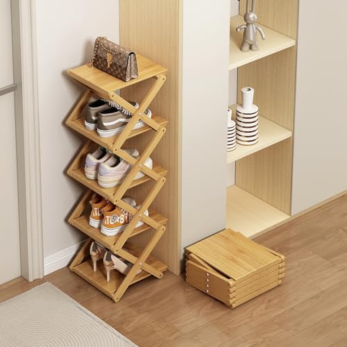 Étagère à chaussures en bambou haute, version renforcée et épaissie - 3
