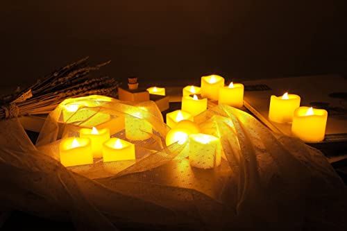 Candle Choice Battery Operated Flameless Tea Lights Realistic Flickering Long Lasting Led Votive Tealight Candles For Halloween Thanksgiving Christmas Wedding Decorations Battery Included 24 Pack #TOP5