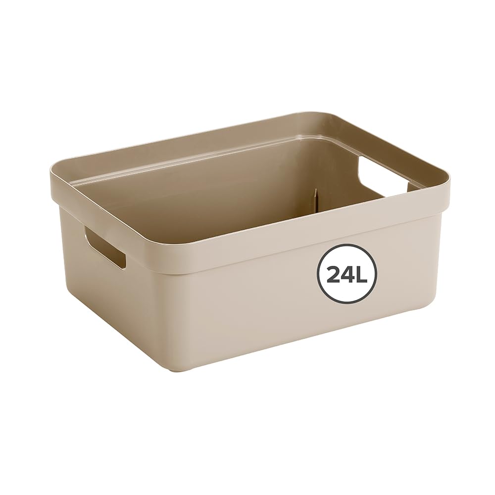 SUNWARE perfectly organised Sigma Home Storage Box 24 L Beige