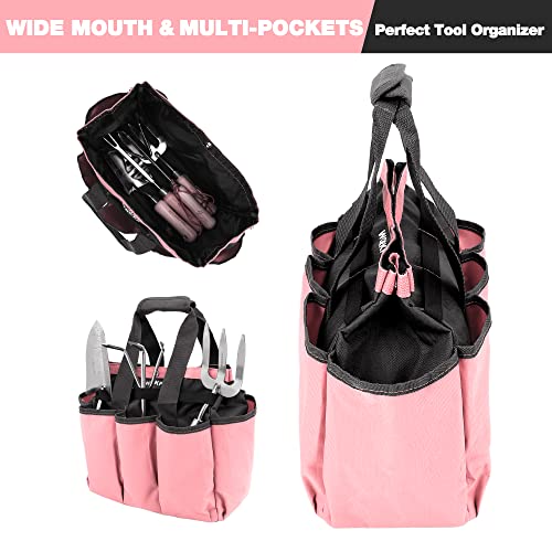 image for WORKPRO Garden Bag, Garden Tool Tote Storage Bag with 8 Pockets, Home 