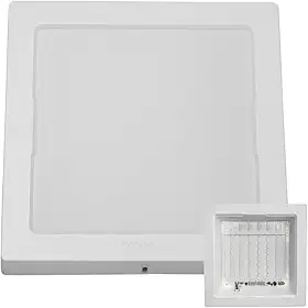 Painel Plafon Luminária De Led Quadrado Sobrepor 24w Bivolt Cor branco frio 6500k