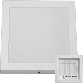 Painel Plafon Luminária De Led Quadrado Sobrepor 24w Bivolt Cor branco frio 6500k - Produto 3 mais recomendado com 4.6 estrelas