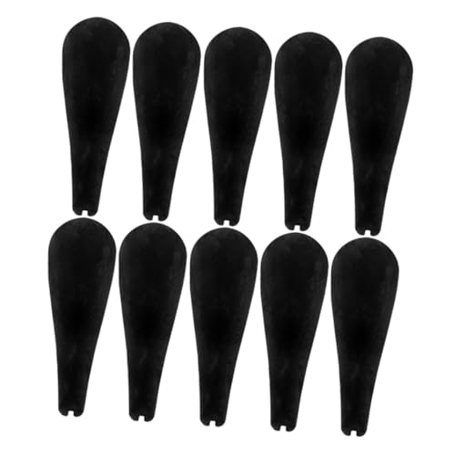 HOOTNEE 24pcs Flocked Hanger Shoulder Rest Shoulder Pads Coat Hanger Suit Hangers Racks for Clothes Hanger Support Shoulder Form Hanger Shoulder Forms Hanger Parts Flocking Black