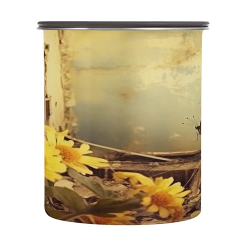 Envase de Café Hermético de Acero Inoxidable 900ml ATTX