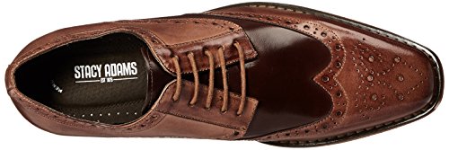 Stacy Adams Men's Tinsley-Wingtip Oxford, Tan/Brown, 11 M Us #TOP4