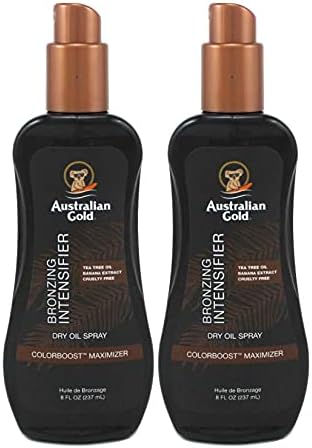 Australian Gold Intensifier Bronzing Dry Oil Spray 8 Ounce (235ml) (Pack of 2)