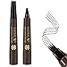 Lusucat Eyebrow Tattoo Pen Waterproof Microblading Eyebrow Pencil with a Micro-Fork Tip Applicator Creates Natural Looking Brows Effortlessly